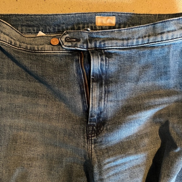 MOTHER denim 29 wide leg button front - Picture 2 of 5